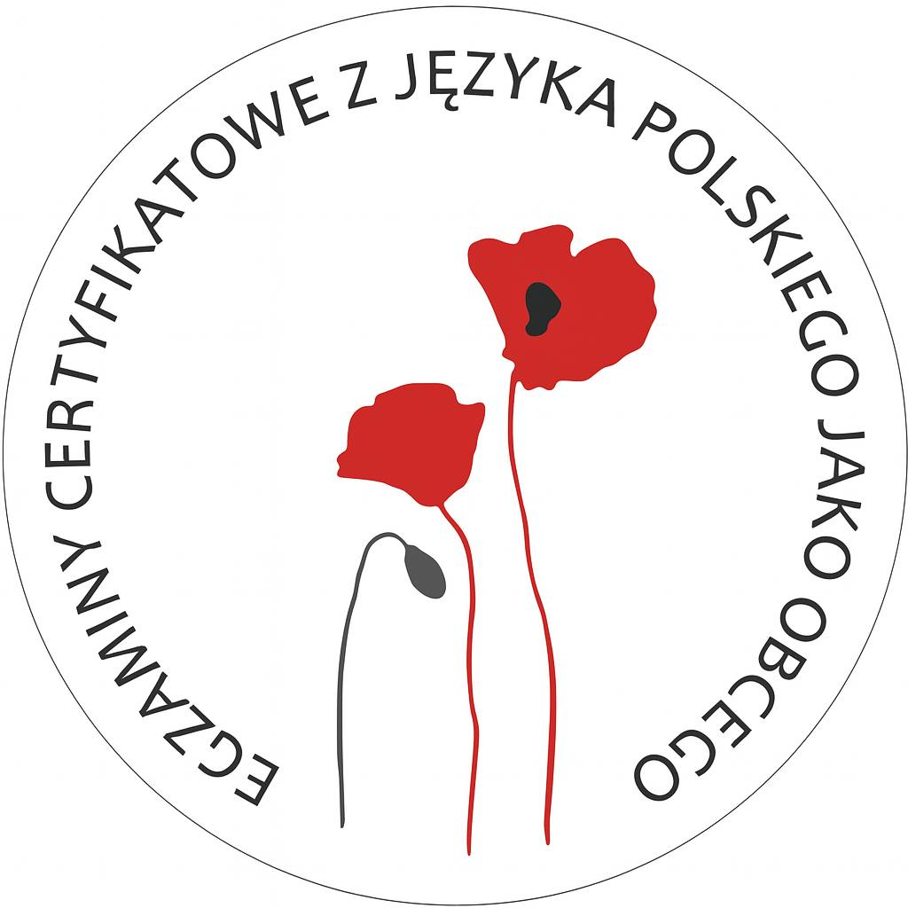 Logo Egzaminu Certyfikatowego z Języka Polskiego jako obcego